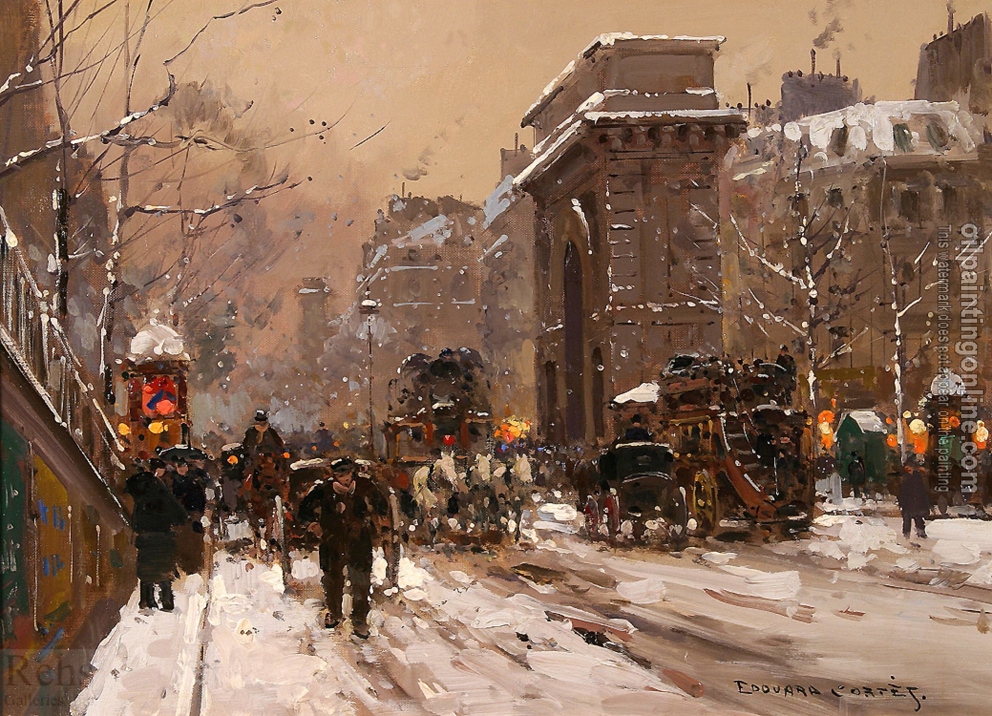 Edouard Cortes - Porte St Martin, Winter